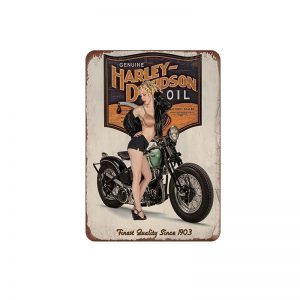 Harley Davidson 1958 DUO GLIDE Motorcycle Garage Retro Metal Tin Sign 12x8" NEW 