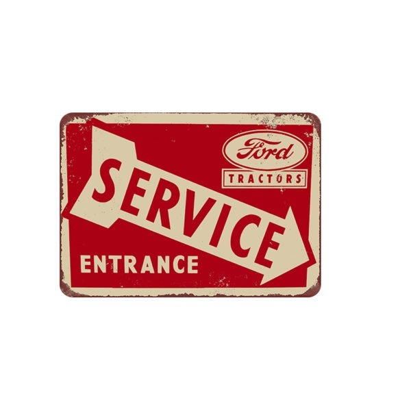 Ford Tractors Service Sign