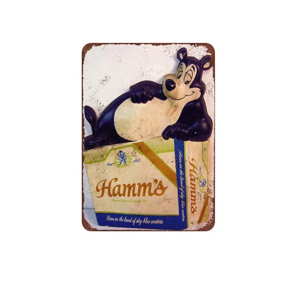 Hamms Beer Bear Sign