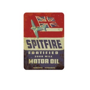 Spitfire Motor Oil Sign