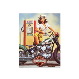 Harley Pump Girl Sign