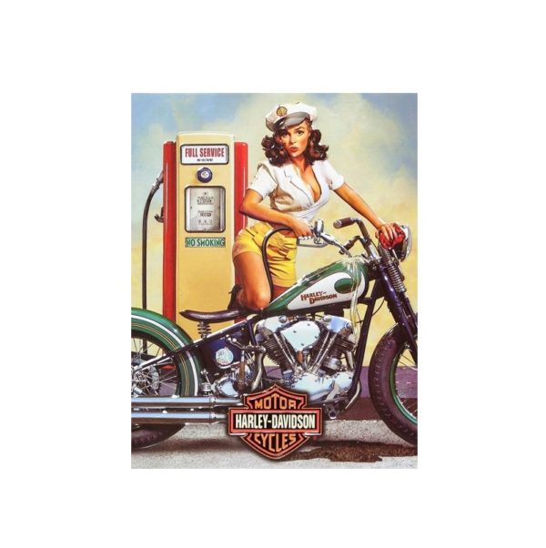 Harley Pump Girl Sign