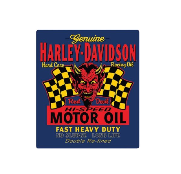 Harley Davidson Red Devil Oil Sign