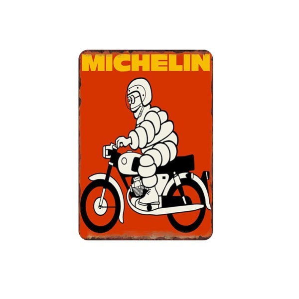Michelin Man Scooter Sign