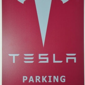 Tesla Parking Only Sign